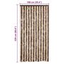 Voir la diapositive 6 : VIDAXL Moustiquaire Beige et marron clair 100x220 cm Chenille