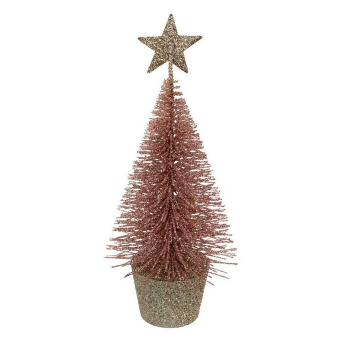 ATMOSPHERA Sapin Déco de Noël  Paillette  15cm Rose
