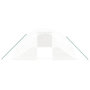 Voir la diapositive 4 : VIDAXL Serre avec cadre en acier blanc 32 m² 8x4x2 m
