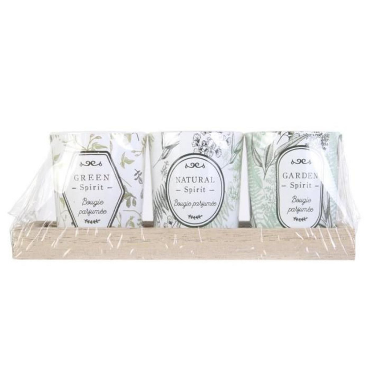 Paris Prix Lot de 3 Bougies Parfumées  Garden  5cm Fleurs de Coton