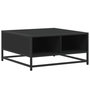 Voir la diapositive 2 : VIDAXL Table basse noir 60,5x60,5x30 cm bois d'ingenierie et metal