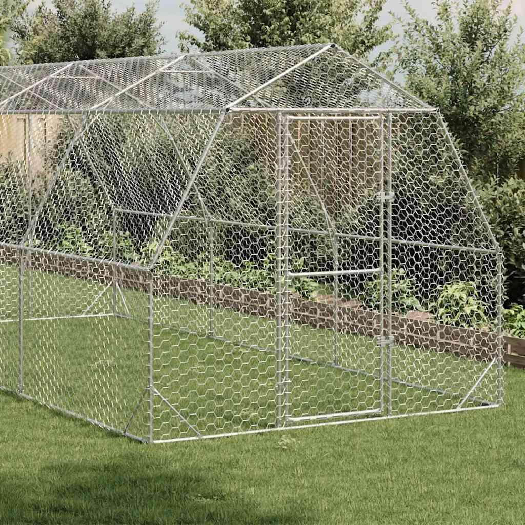 Voir la diapositive 2 : VIDAXL Poulailler 2,5x6x2,25 m acier galvanise