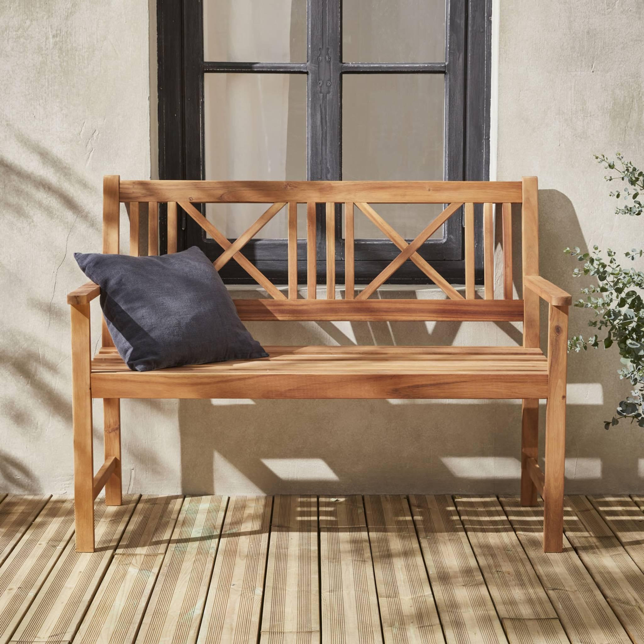 Voir la diapositive 2 : SWEEEK BANC EN BOIS - BANCO - 120x60cm