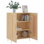Voir la diapositive 4 : VIDAXL Buffet chene sonoma 69,5x34x90 cm bois d'ingenierie