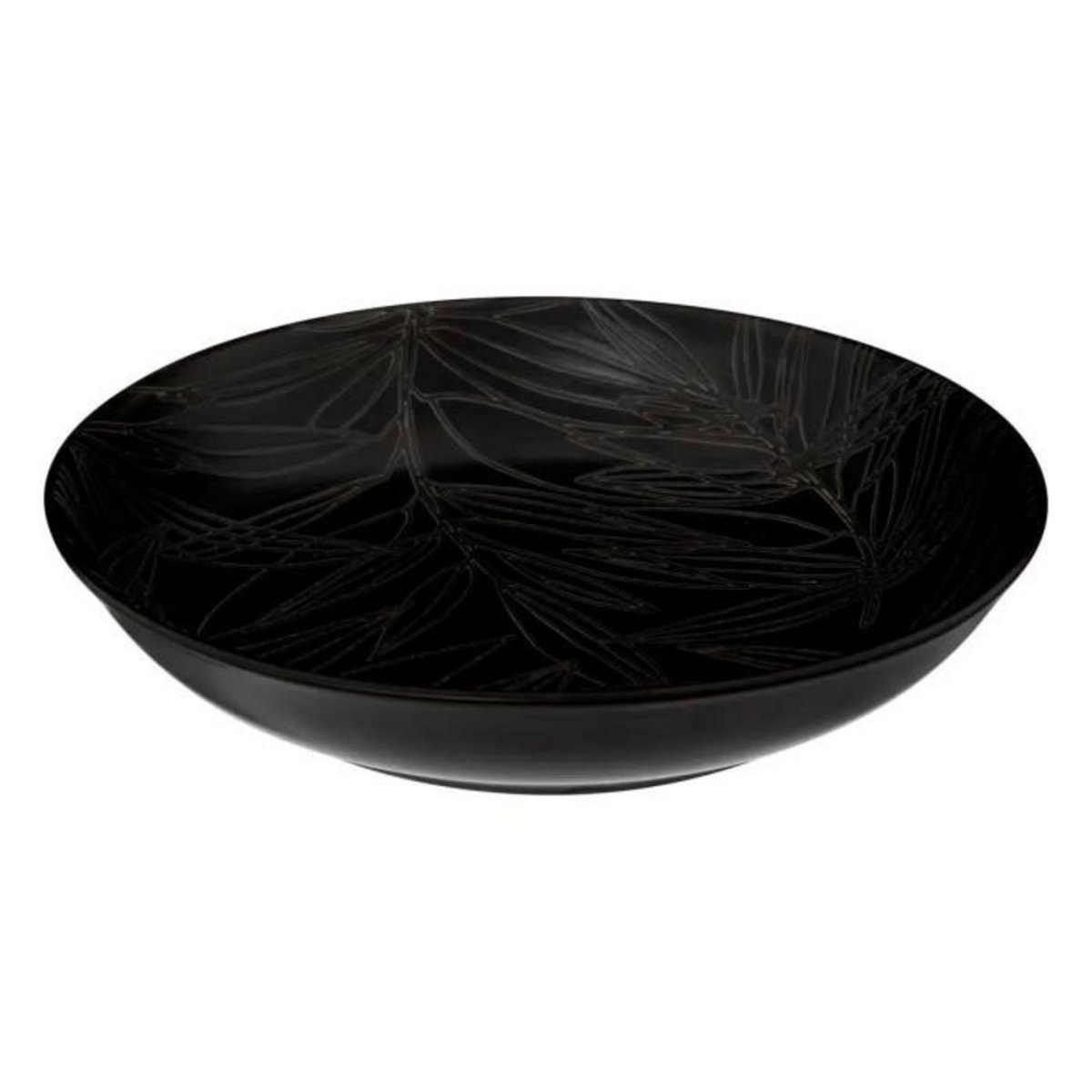 SECRET DE GOURMET Lot de 6 Assiettes Creuses  Vegy  19cm Noir