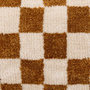 Voir la diapositive 3 : ATMOSPHERA Coussin Tufté Damier  Itha  38x58cm Ocre