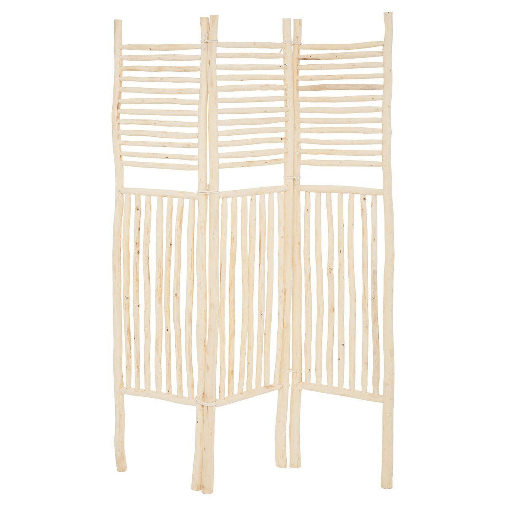 Voir la diapositive 1 : ATMOSPHERA Paravent Design en Bois  Zahir  119x169cm Beige