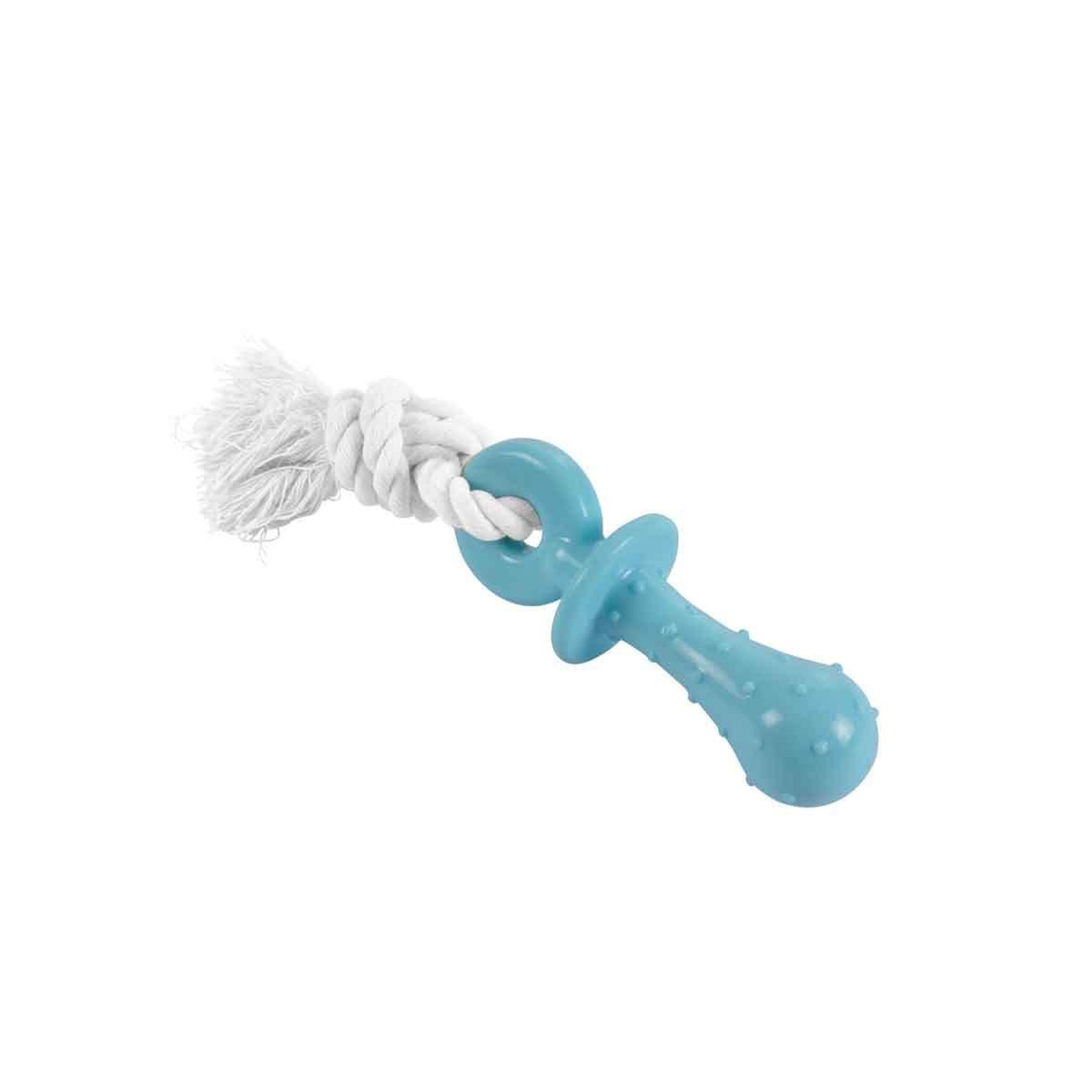 HOMEA Jouet pour chien & chat tétine  puppy  12cm bleu