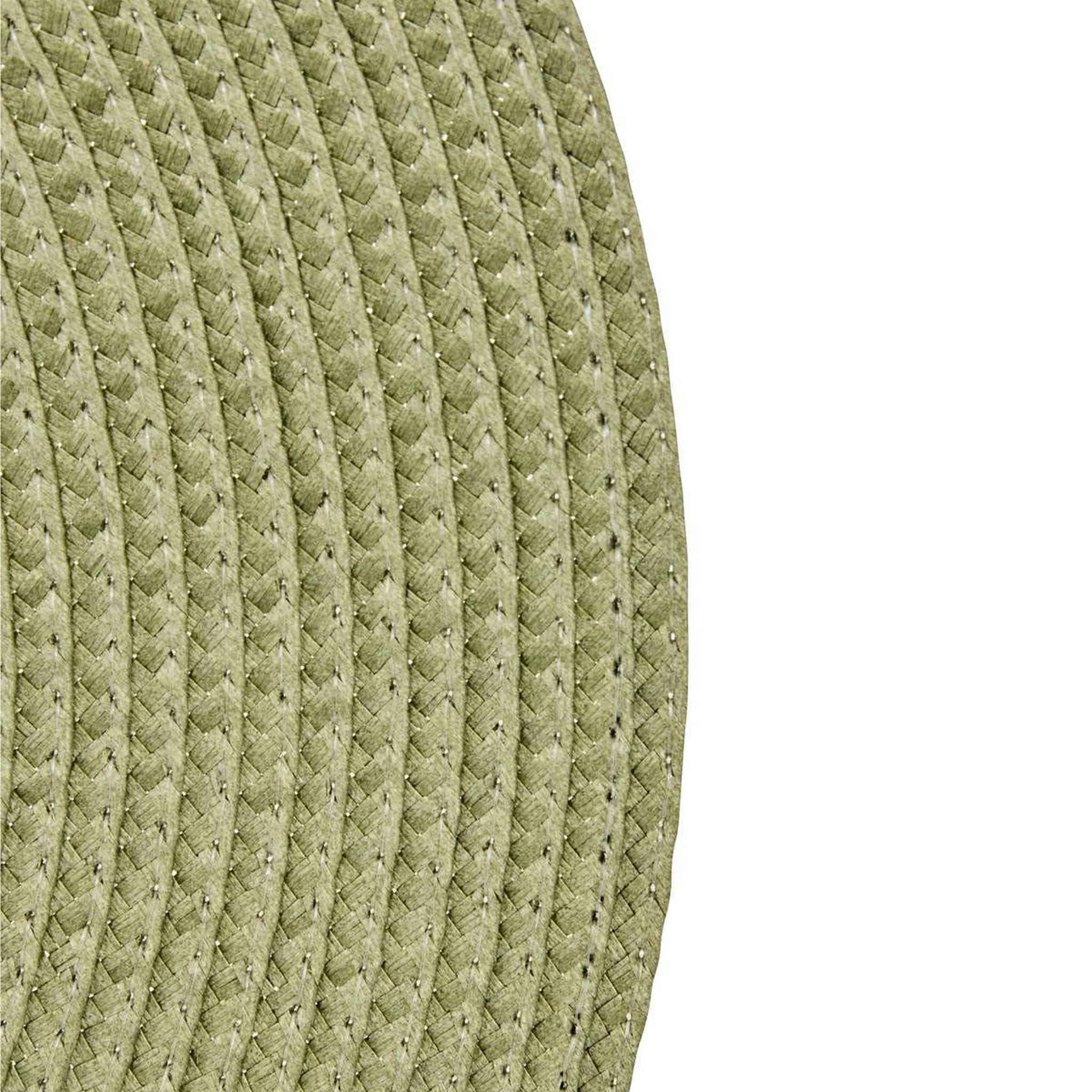 Voir la diapositive 2 : SECRET DE GOURMET Set de table rond  tressé  38cm vert olive