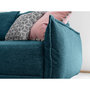 Voir la diapositive 5 : BEST MOBILIER Lena - canapé d'angle convertible - avec coffre - style scandinave - 5 places - droit