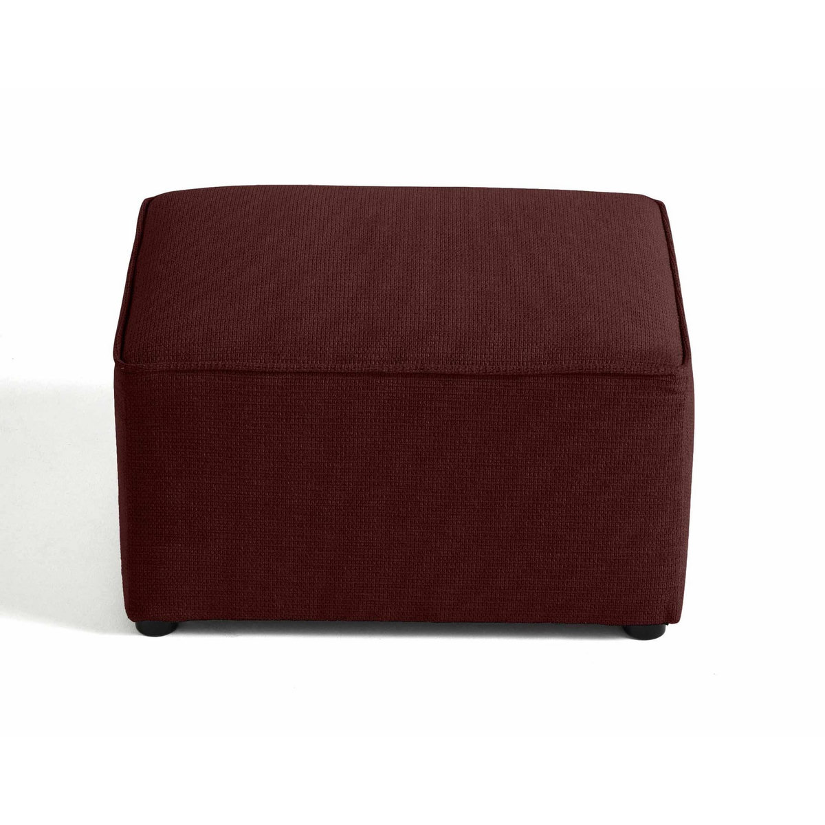 BEST MOBILIER Canopy - pouf - en tissu texturé