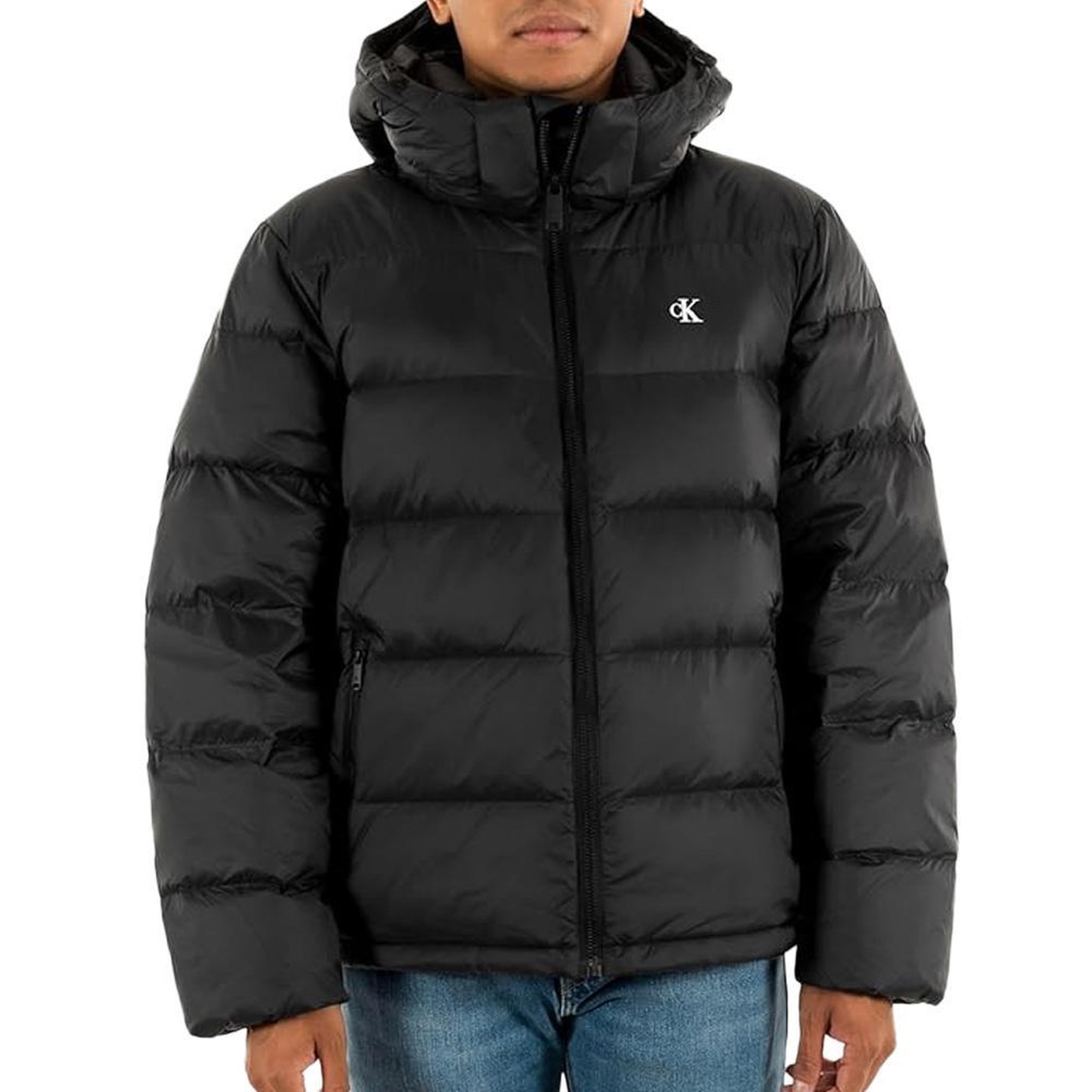 CALVIN KLEIN JEANS Doudoune Noir Homme Calvin Klein Jeans Ls Nylon Zip. Coloris disponibles : Noir
