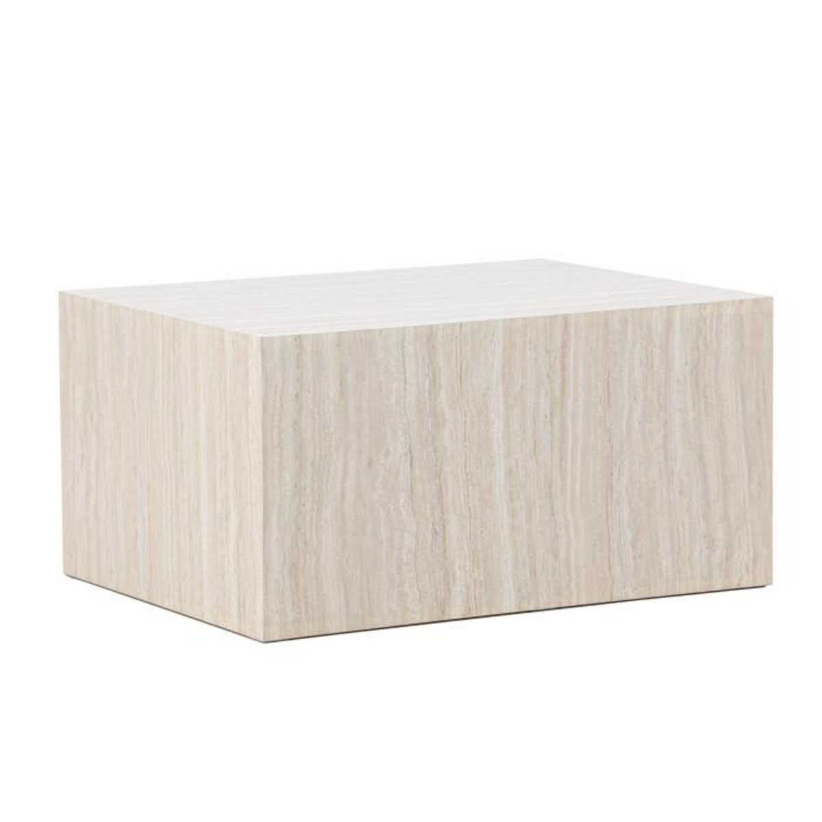 Paris Prix Table Basse Effet Travertin  York  80cm Beige