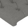 Voir la diapositive 5 : VIDAXL Tete de lit avec oreilles Gris fonce 183x23x118/128 cm Tissu