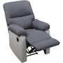 Voir la diapositive 3 : Habitat et Jardin Fauteuil relax  Lincoln  - 90 x 89 x 103 cm - Blanc/Gris clair