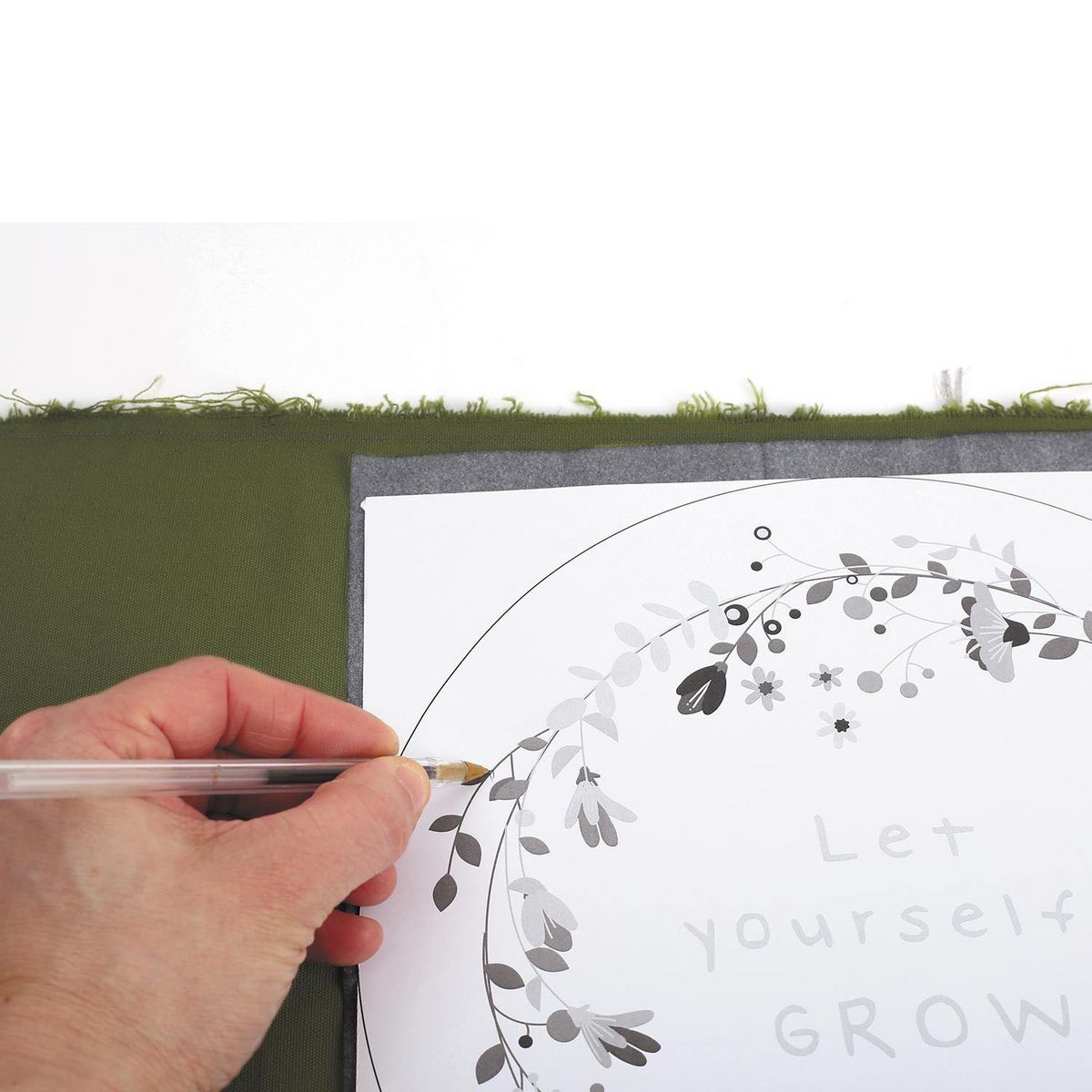 Graine créative Kit broderie décorative végétale