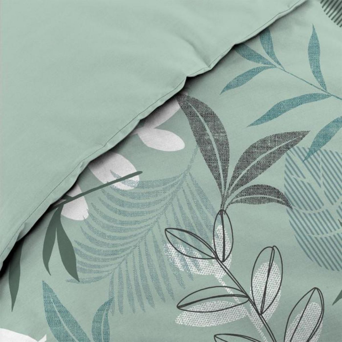 Paris Prix Parure de Lit 3 Pièces  Kimberly  240x220cm Sauge