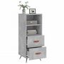 Voir la diapositive 4 : VIDAXL Buffet Gris beton 34,5x34x90 cm Bois d'ingenierie