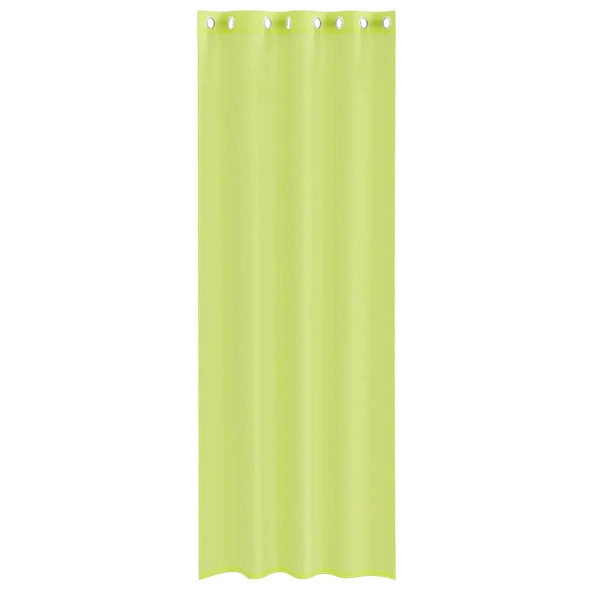 VIDAXL Rideaux en voile avec œillets 2 pcs vert pomme 140x260 cm