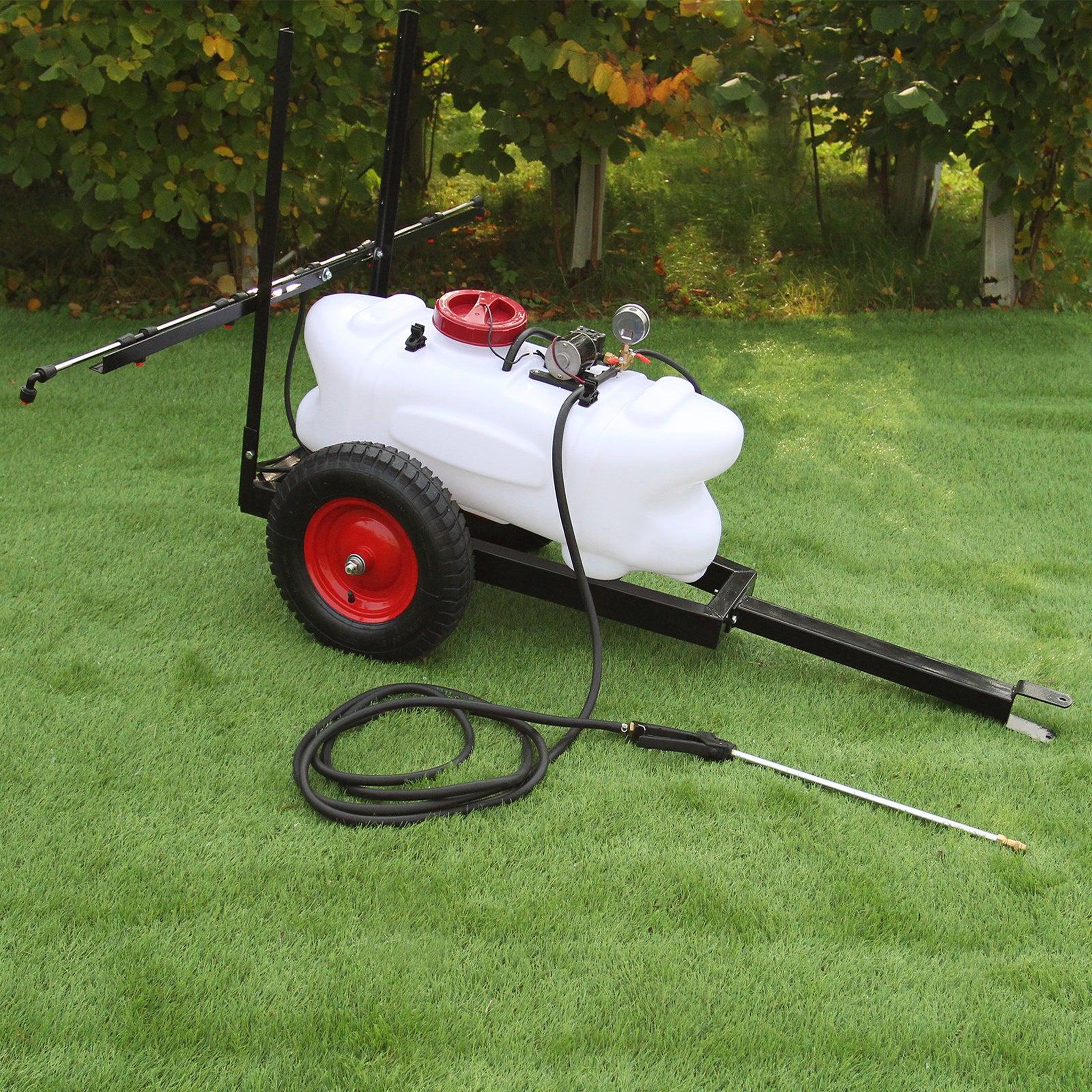 Voir la diapositive 3 : MAXBLAST Pulvérisateur pour quad 60 l avec remorque