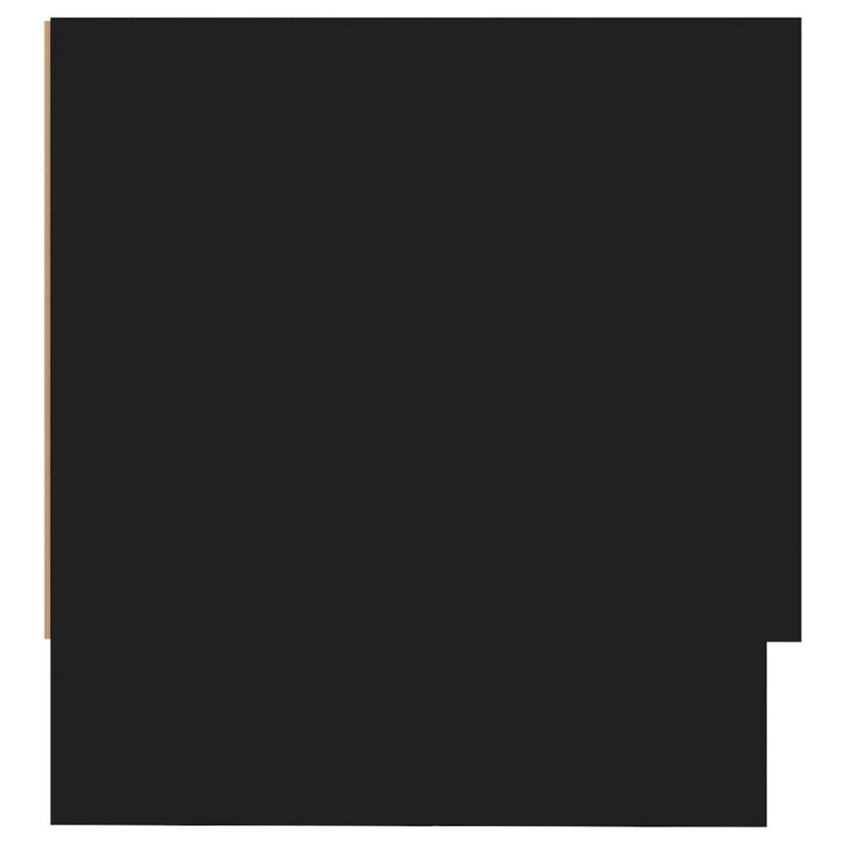 VIDAXL Garde-robe noir 100x32,5x35 cm bois d'ingenierie