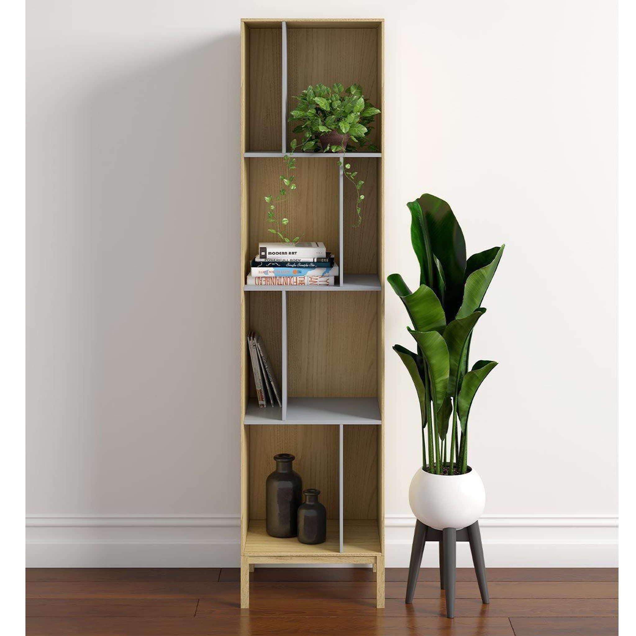 Voir la diapositive 5 : Paris Prix Bibliothèque Design  AbbeyWood  185cm Naturel