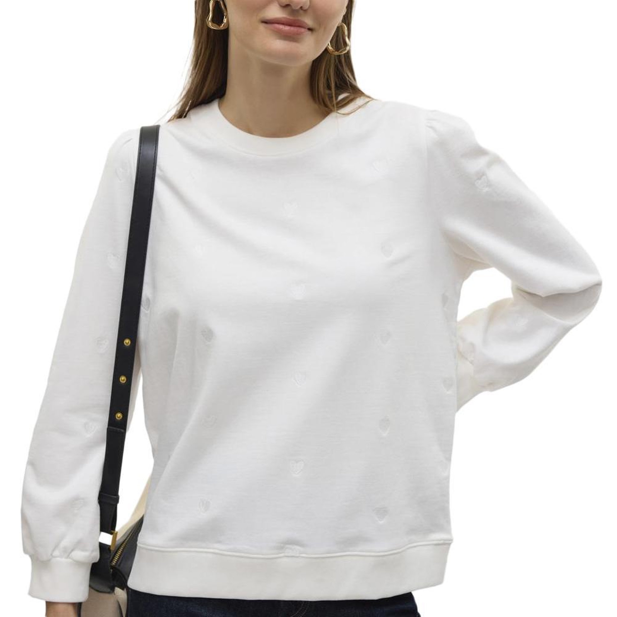 Voir la diapositive 1 : Vero Moda Sweat Blanc Femme Vero Moda Beat