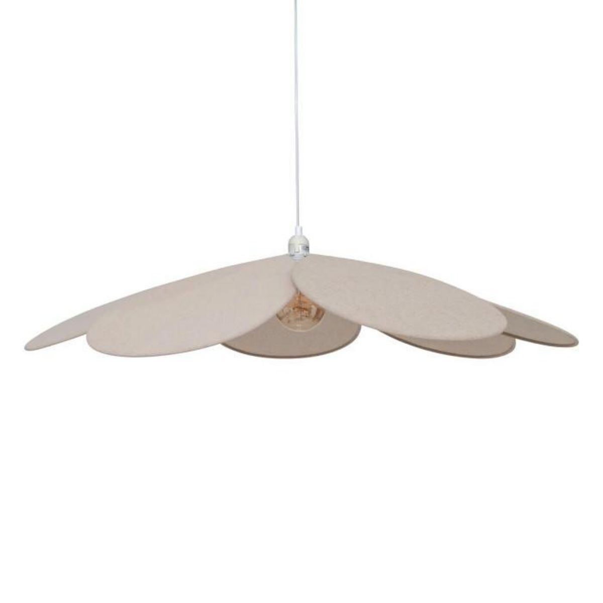 ATMOSPHERA Lampe Suspension Pétale  Naya  100cm Beige