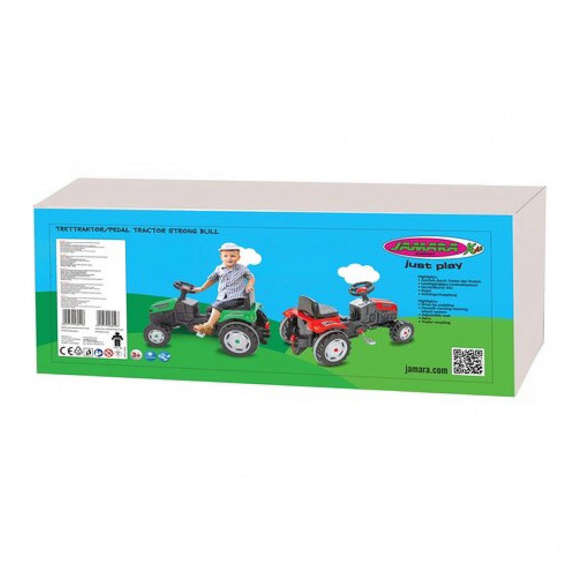 Jamara tracteurs à pédales Strong Bull vert