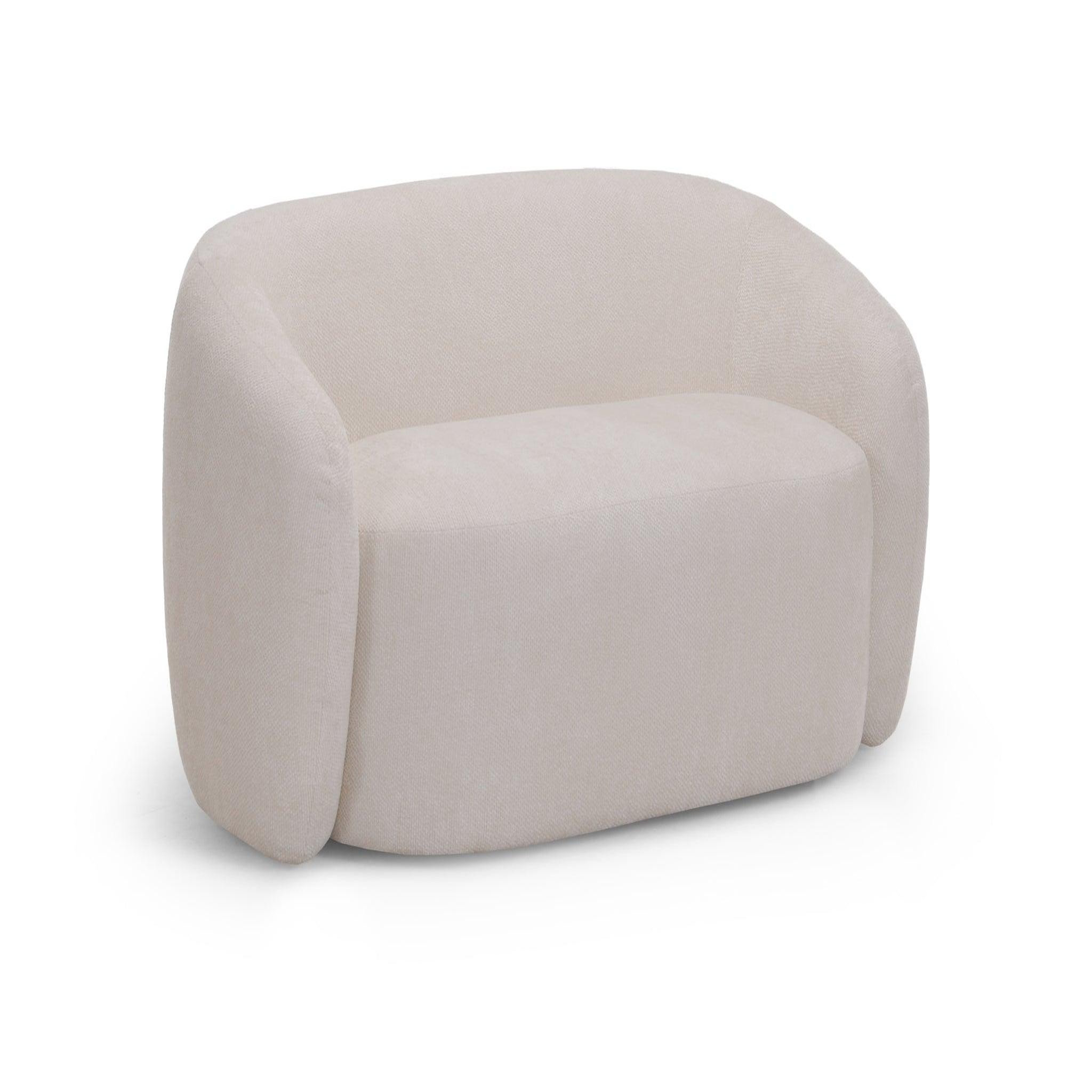 CASANOVA PARIS Aurelie - pack canapé droit 2 places + fauteuil + pouf tissu. Coloris disponibles : Marron, Beige, Vert, Gris, Orange, Bleu
