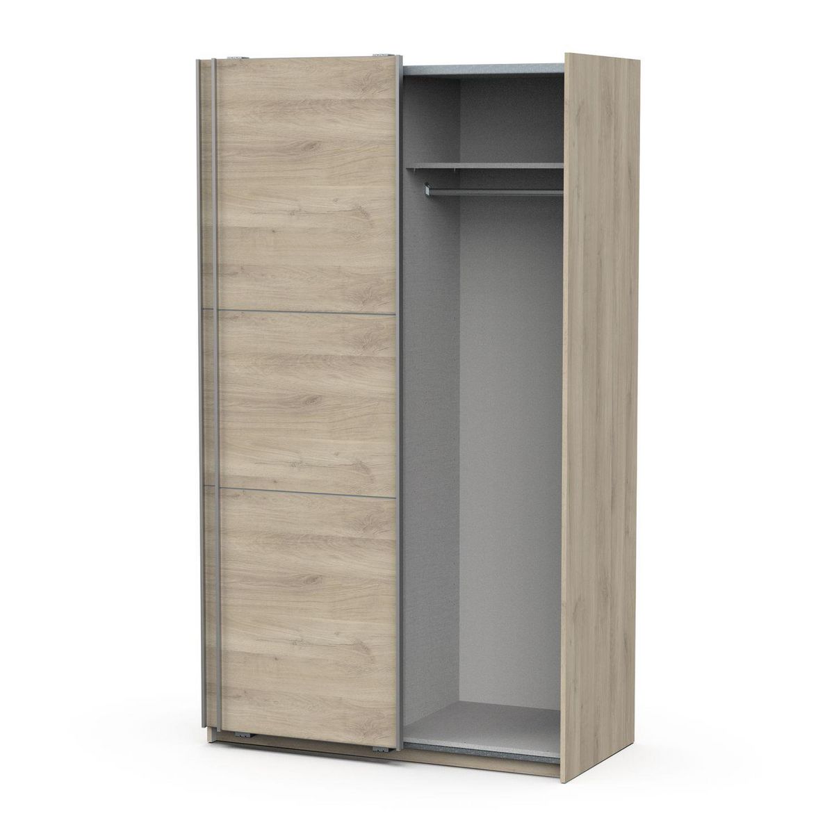 Armoire 2 portes coulissantes L120 cm THIBAULT