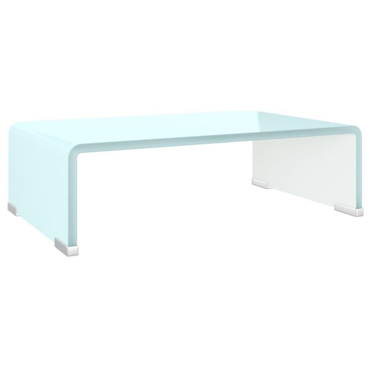 VIDAXL Meuble TV/Support pour moniteur 40x25x11 cm verre vert