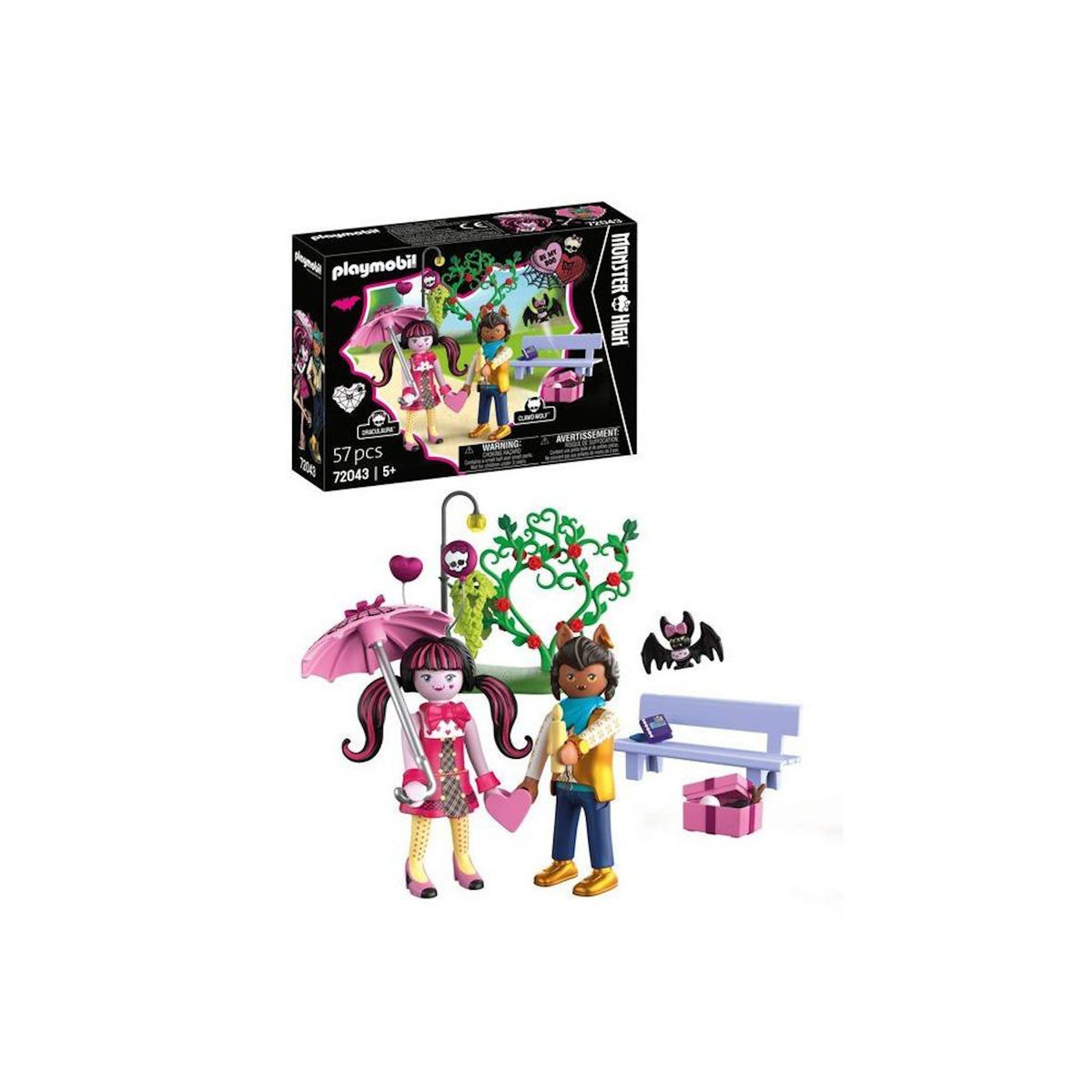 PLAYMOBIL 72043 Monster High : Rendez-vous de la Saint-Valentin
