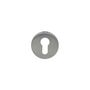 Voir la diapositive 2 : ESPACE-BRICOLAGE Paire de rosace ronde pour porte - Cylindre - Inox