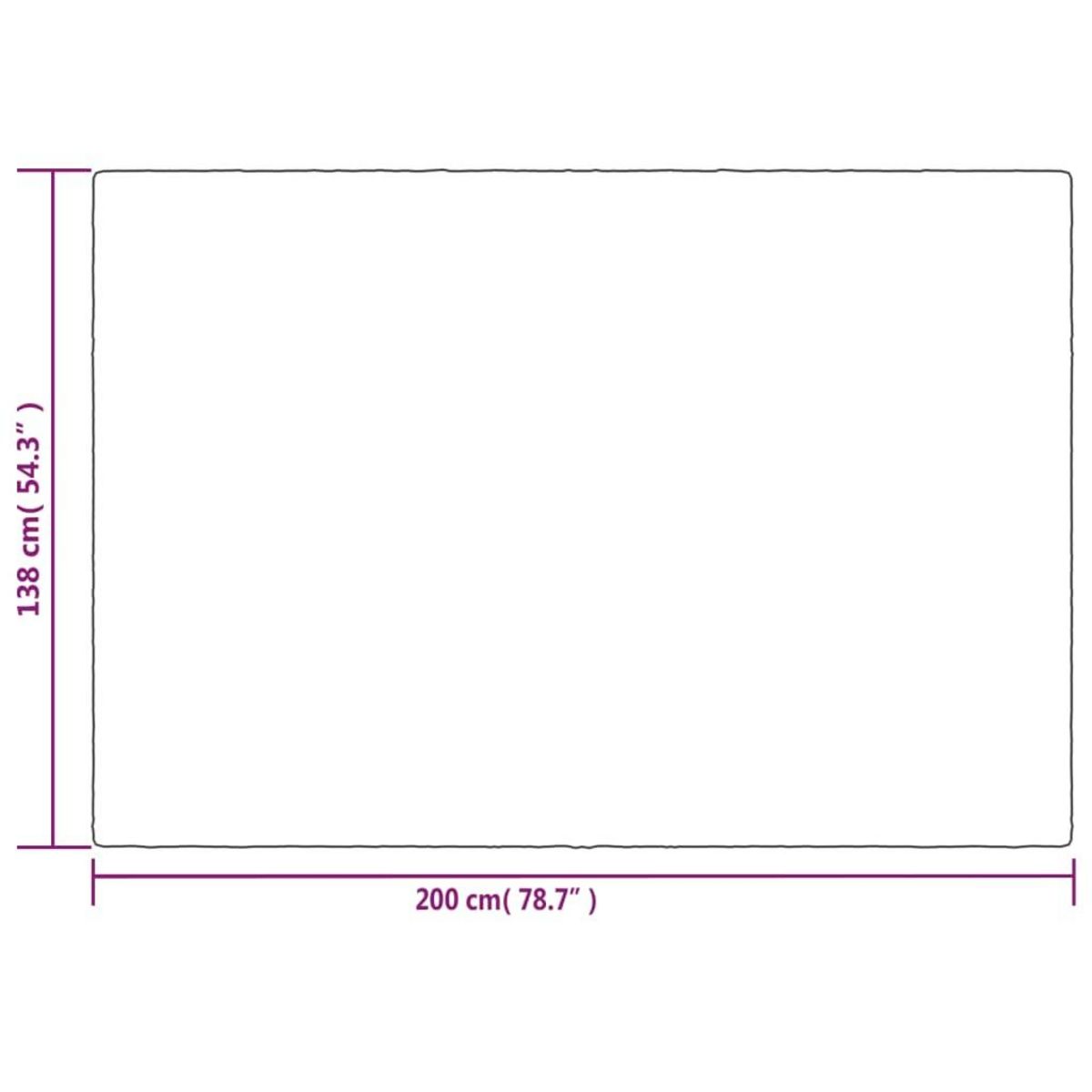 VIDAXL Couverture lestee avec housse Gris 138x200 cm 10 kg Tissu