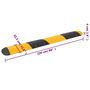 Voir la diapositive 6 : VIDAXL Ralentisseur Jaune et noir 226x32,5x4 cm Caoutchouc