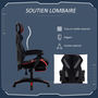 Voir la diapositive 6 : VINSETTO Vinsetto Fauteuil gaming chaise gamer réglable pivotant dossier inclinable repose-pied polyester rouge noir