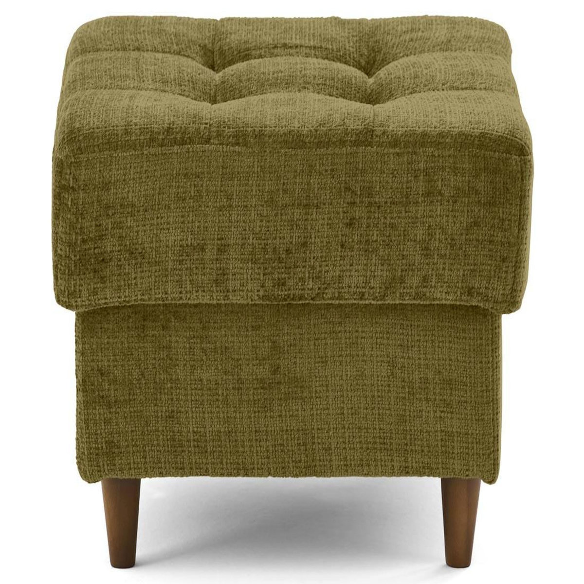 LISA DESIGN Anna - pouf en velours texturé - pieds en bois