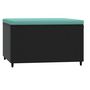 Voir la diapositive 5 : VIDAXL Repose-pieds de jardin et coussins lot de 2 noir resine tressee