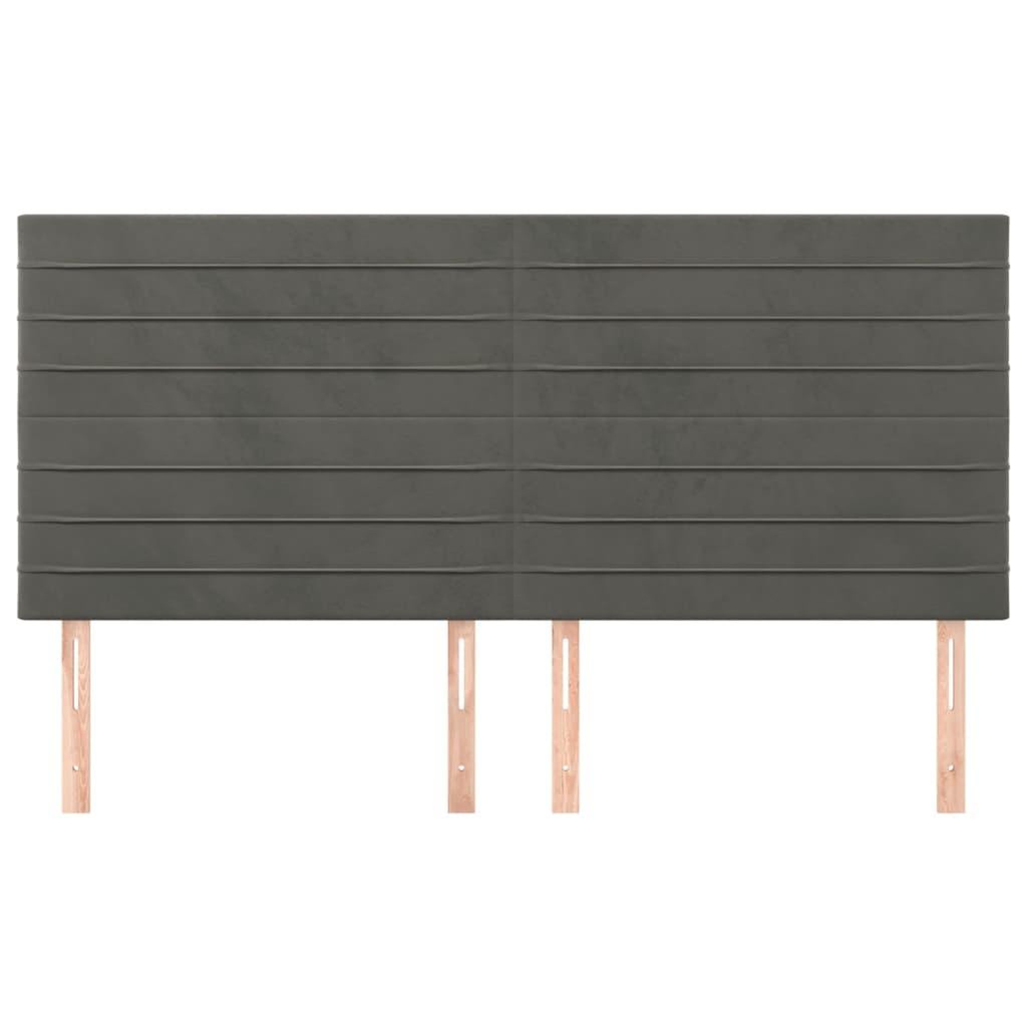 Voir la diapositive 3 : VIDAXL Tetes de lit 4 pcs Gris fonce 100x5x78/88 cm Velours