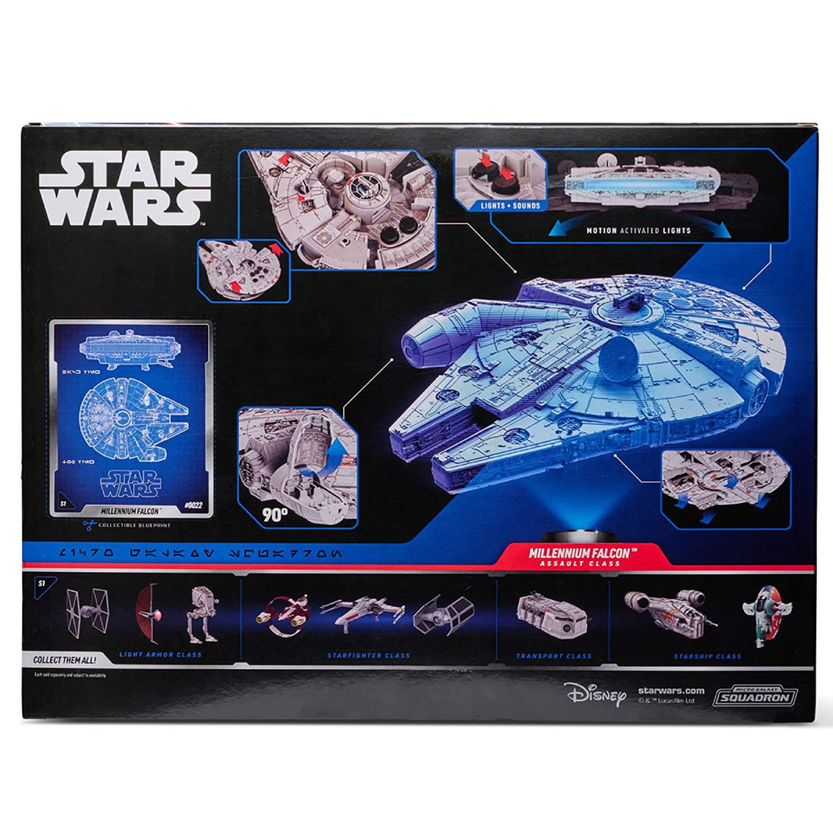 JAZWARES Escadron Micro Galaxy Faucon Millenium d'assaut Star Wars