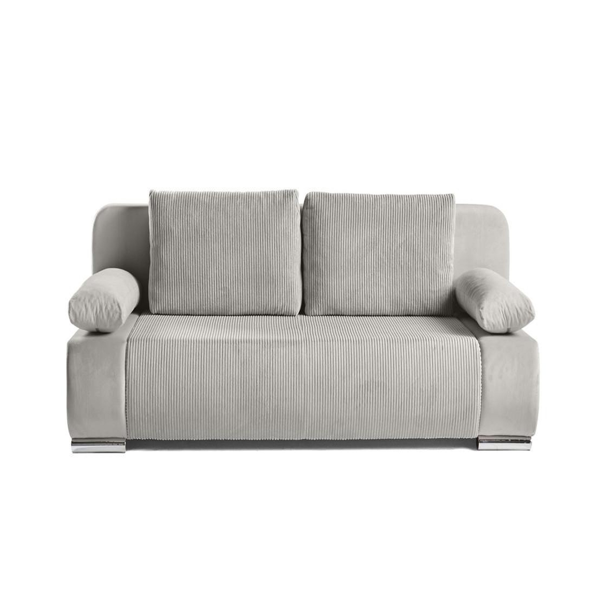Voir la diapositive 1 : BEST MOBILIER Elio - canapé 3 places convertible - avec coffre - en velours et velours côtelé