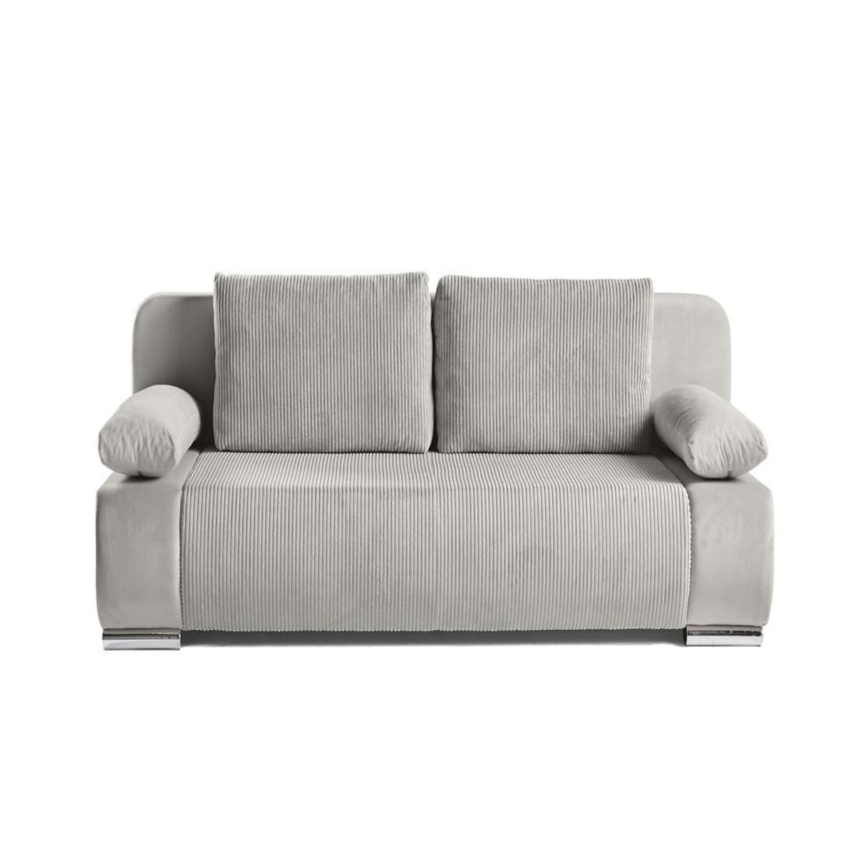 BEST MOBILIER Elio - canapé 3 places convertible - avec coffre - en velours et velours côtelé
