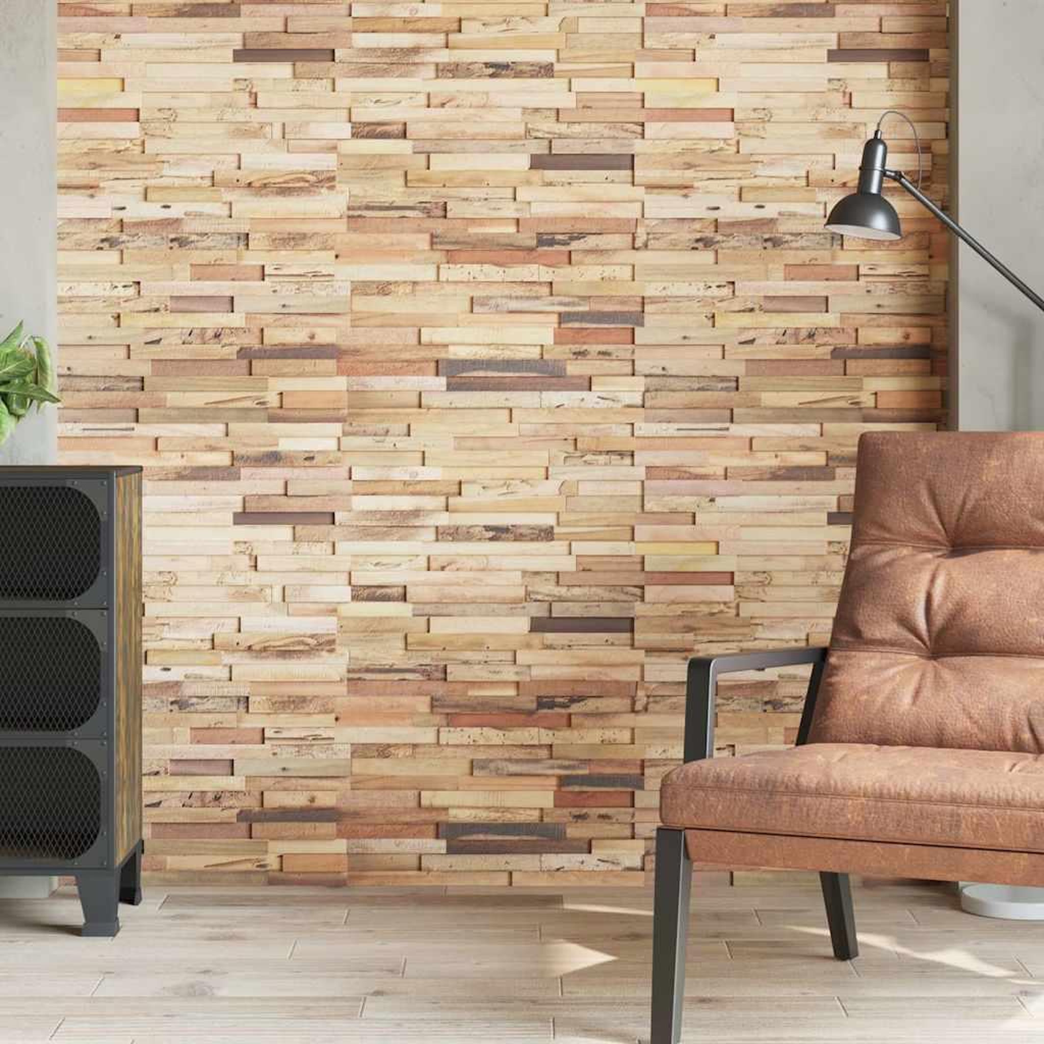 Voir la diapositive 3 : VIDAXL Panneaux de revetement mural 10 pcs 1,03m^2 bois de teck recycle