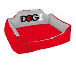 DIVERS Panier pour chien rembourré Dogi - Taille XL. Coloris disponibles : Rouge