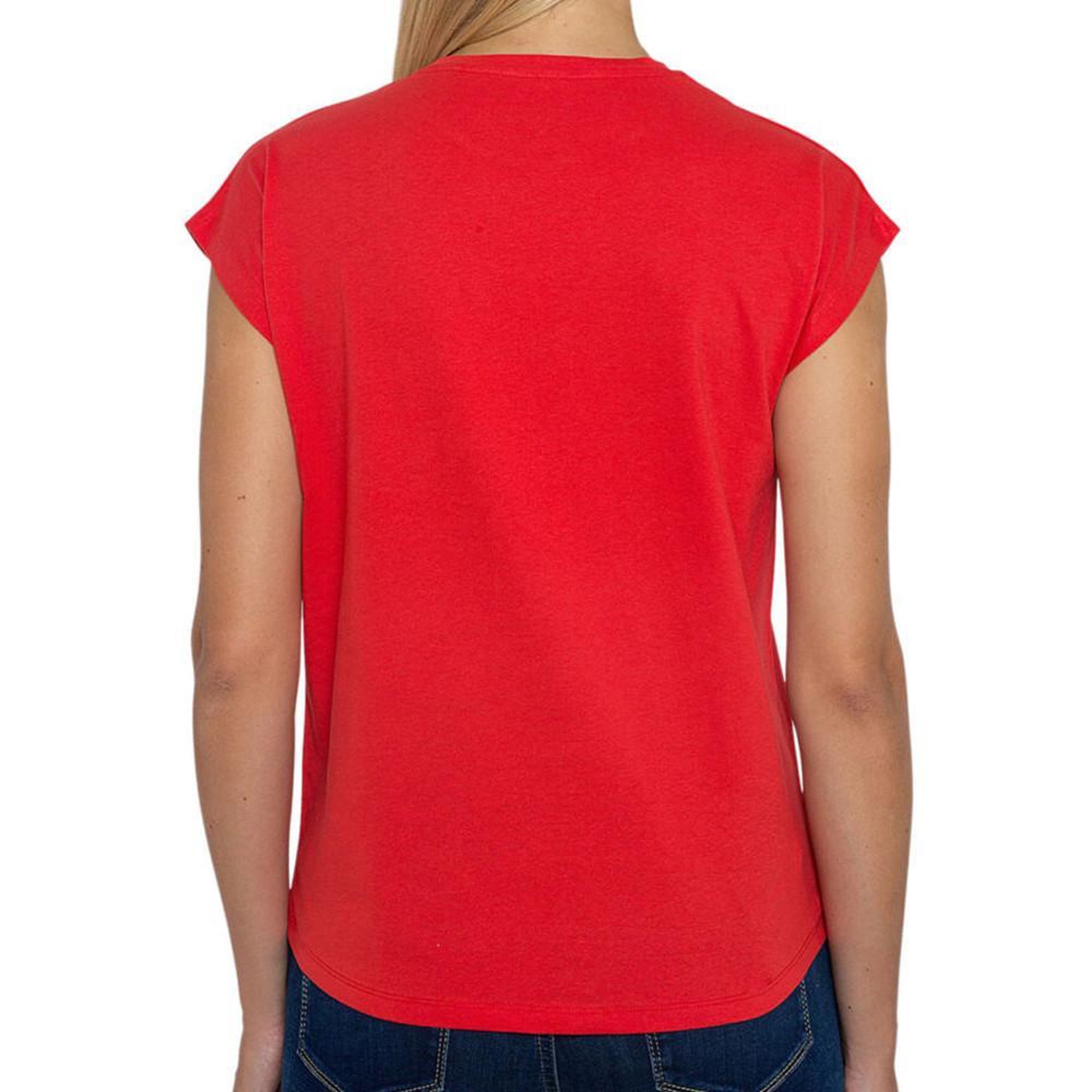 Voir la diapositive 2 : Pepe Jeans T-shirt Rouge Femme Pepe Jeans Bloom