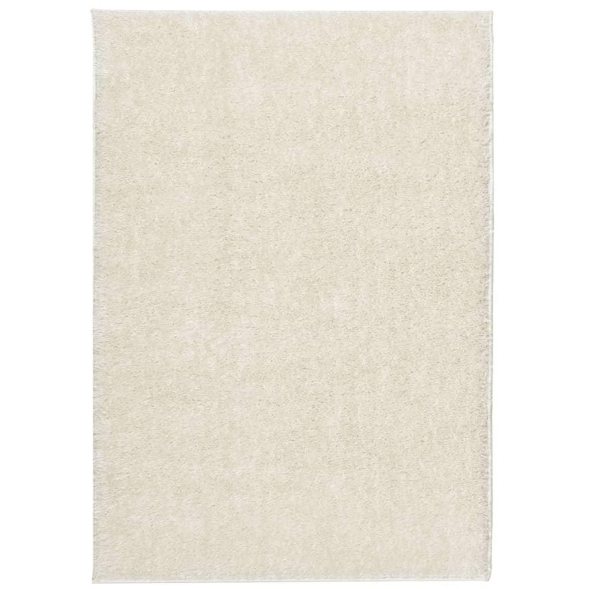 VIDAXL Tapis ISTAN a poils longs aspect brillant creme 140x200 cm