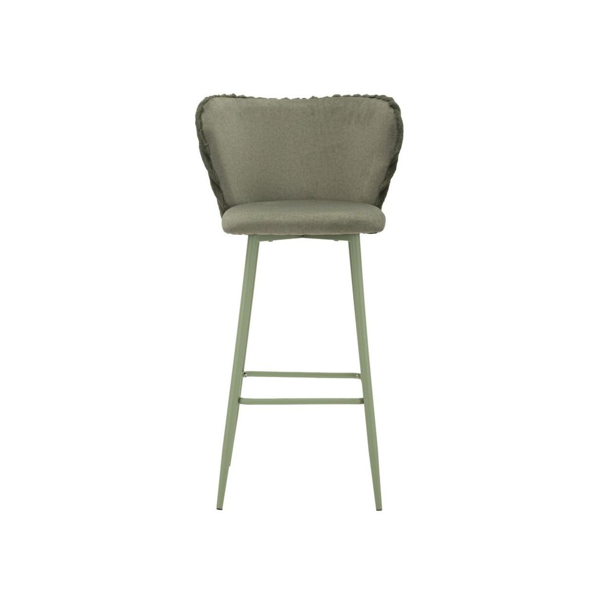 Voir la diapositive 3 : Paris Prix Lot de 2 chaises de bar design  alaska  106cm vert