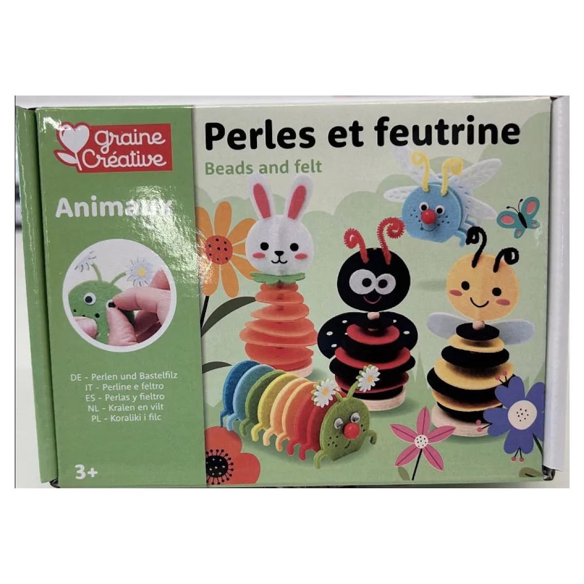 Graine créative kit petits insectes perles et feutrine