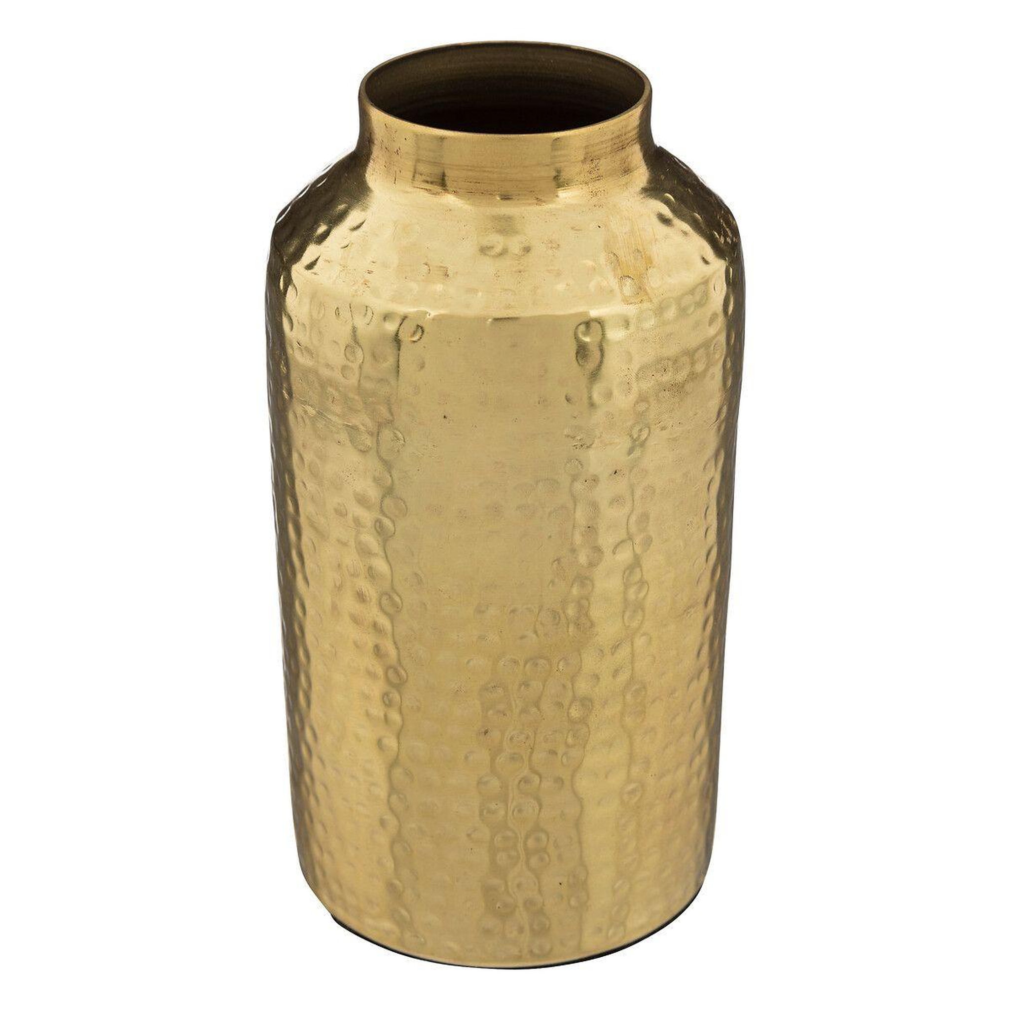 Voir la diapositive 1 : ATMOSPHERA Vase Design en Métal  Martelé  19cm Or
